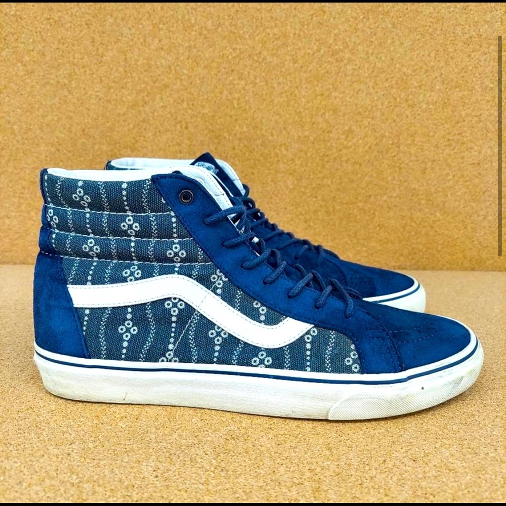 Vans Mens Navy Scotchgard Skateboard Shoes Size 11